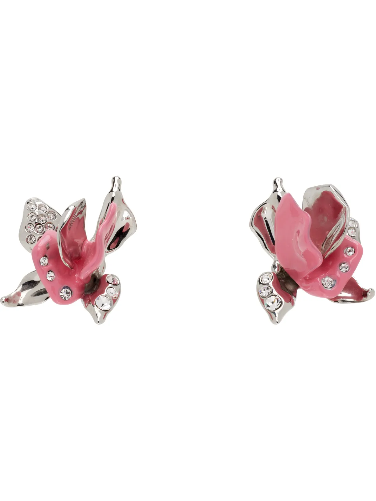 Marni Rhinestone Tulip ピアス - 画像1