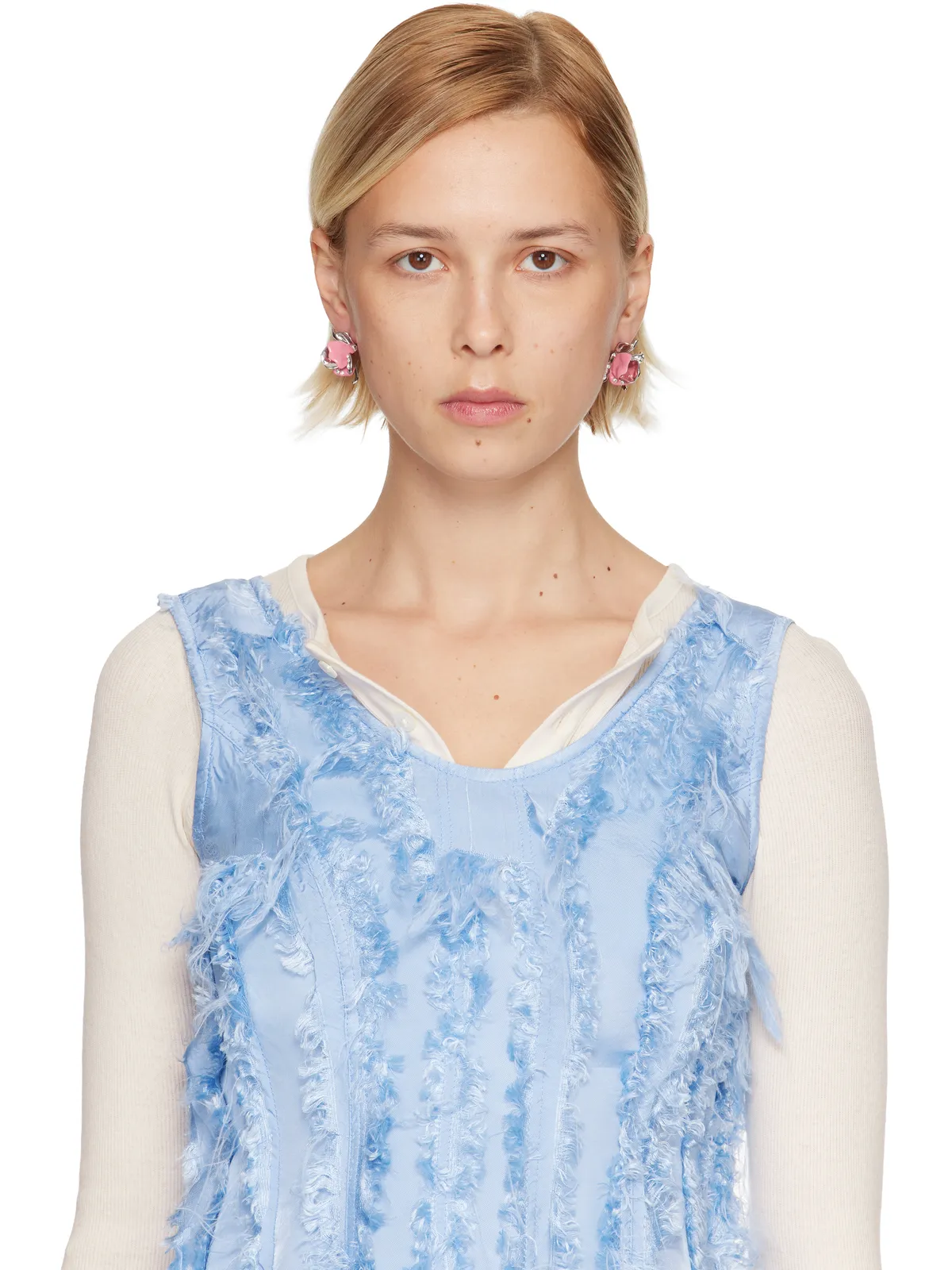 Marni Rhinestone Tulip ピアス - 画像3