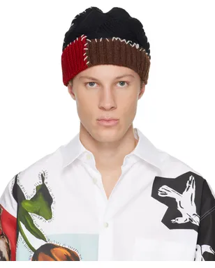 Marni Mixed ウール ニットビーニー - サムネイル1