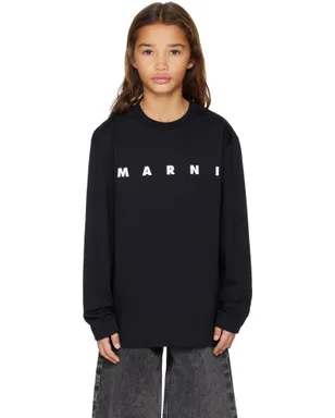Marni キッズ｜ コットン 長袖Tシャツ - サムネイル1