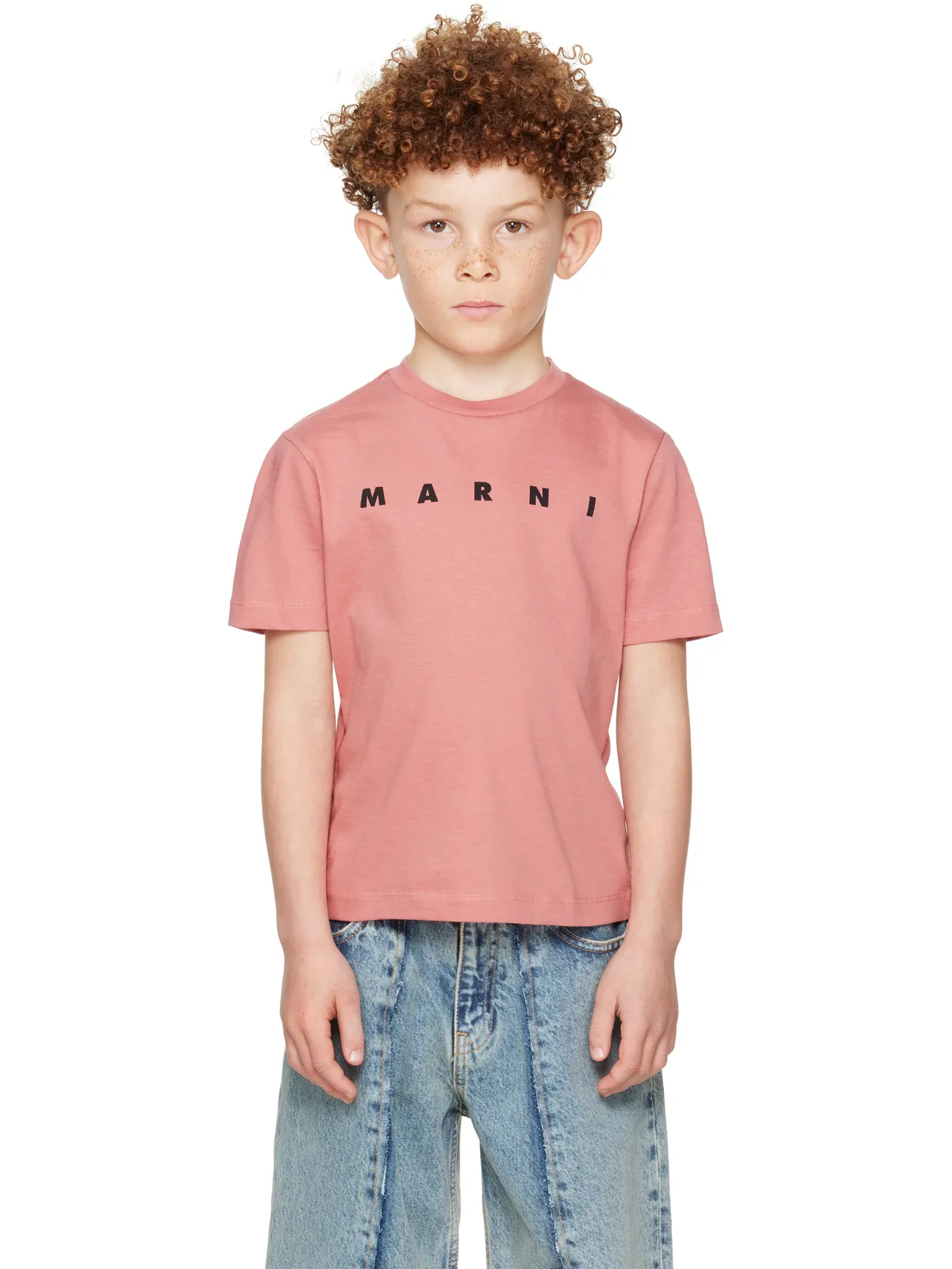 Marni キッズ｜ ロゴプリント Tシャツ - 画像1