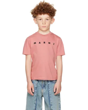 Marni キッズ｜ ロゴプリント Tシャツ - サムネイル1