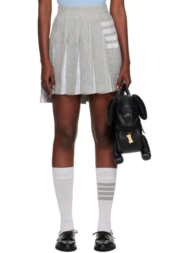 Thom Browne Thom Browne Classic 4-Bar プリーツ ミニスカートの商品画像