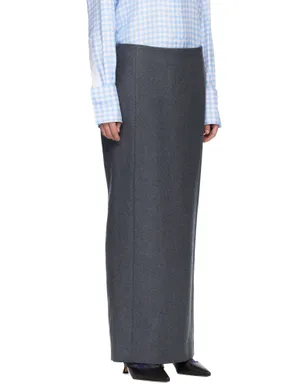 Thom Browne Solid ウールフランネル ペンシル マキシスカート - サムネイル2
