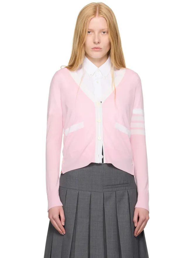 Thom Browne Thom Browne 4-Bar ウール リラックスフィット カーディガンの商品画像