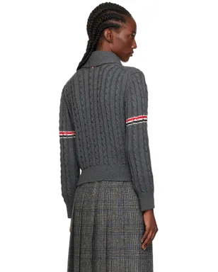 Thom Browne Baby Cable Stitch ショールカラー カーディガン - サムネイル3