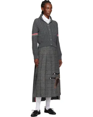 Thom Browne Baby Cable Stitch ショールカラー カーディガン - サムネイル4