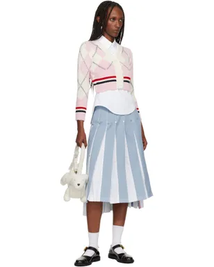 Thom Browne アーガイル メリノ シュランケン カーディガン - サムネイル4