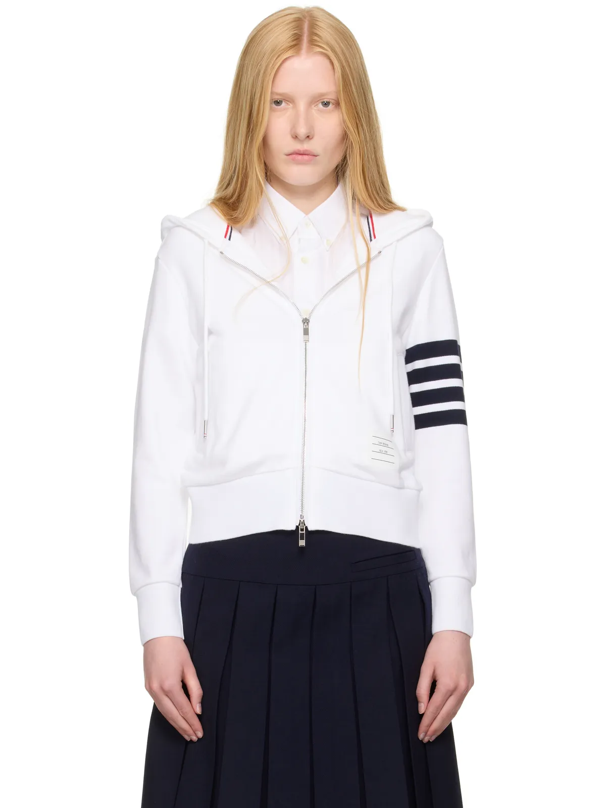 Thom Browne Classic ジップアップフーディ - 画像1