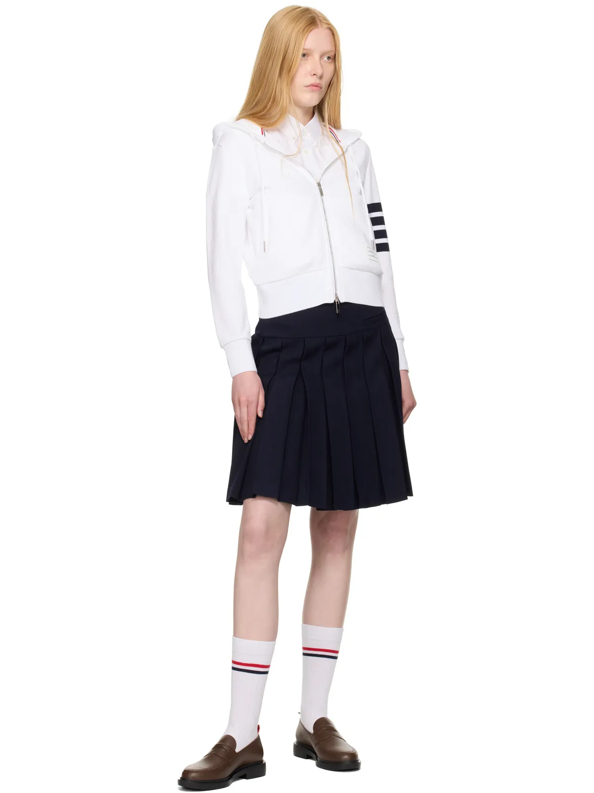 Thom Browne Classic ジップアップフーディ - 画像4