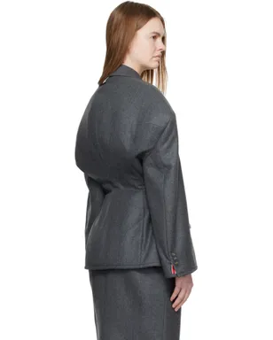 Thom Browne Nipped Waist Cocoon テーラードジャケット - サムネイル3
