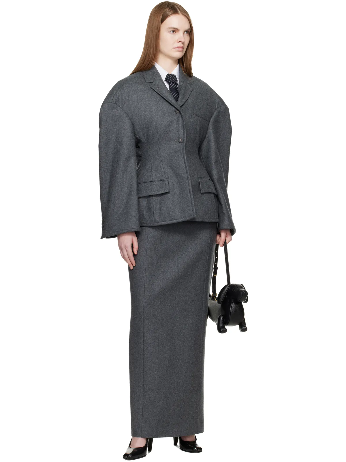 Thom Browne Nipped Waist Cocoon テーラードジャケット - 画像4