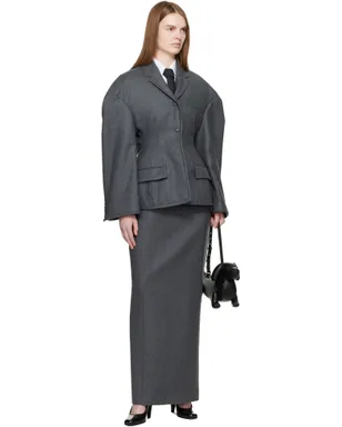 Thom Browne Nipped Waist Cocoon テーラードジャケット - サムネイル4