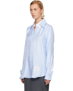 Thom Browne シルクツイル ギンガム シャツ - サムネイル4