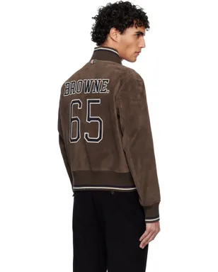 Thom Browne Knit Rib Suede ブルゾンジャケット - サムネイル3