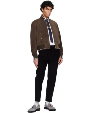 Thom Browne Knit Rib Suede ブルゾンジャケット - サムネイル4