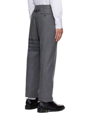 Thom Browne Plain Weave 4-Bar トラウザーズ - サムネイル3