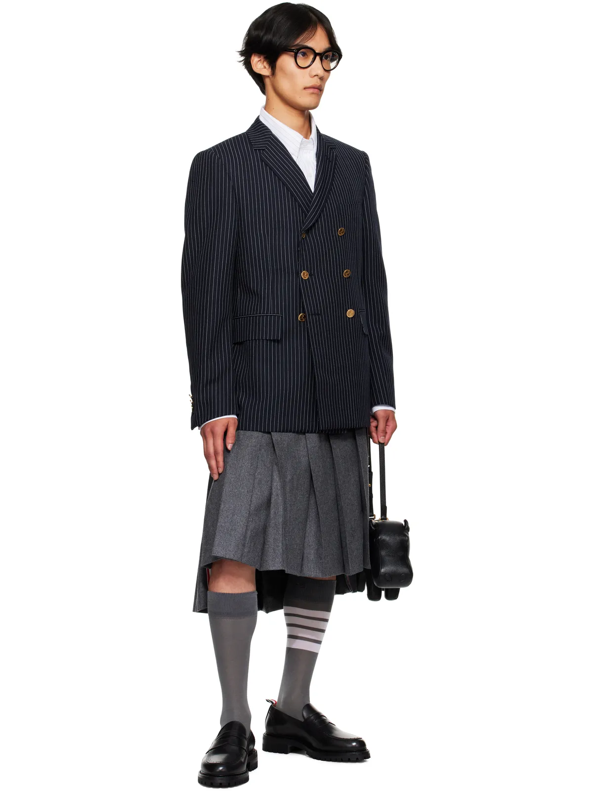 Thom Browne High Twist Wool Sportcoat ピンストライプ テーラードジャケット - 画像4