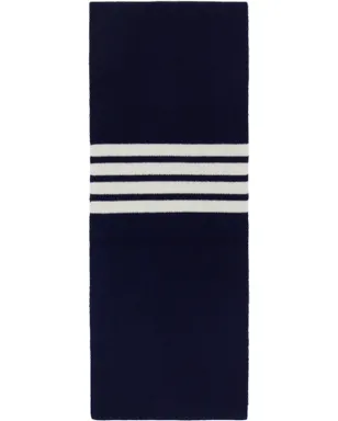 Thom Browne 4-Bar カシミヤ リブ マフラー - サムネイル1