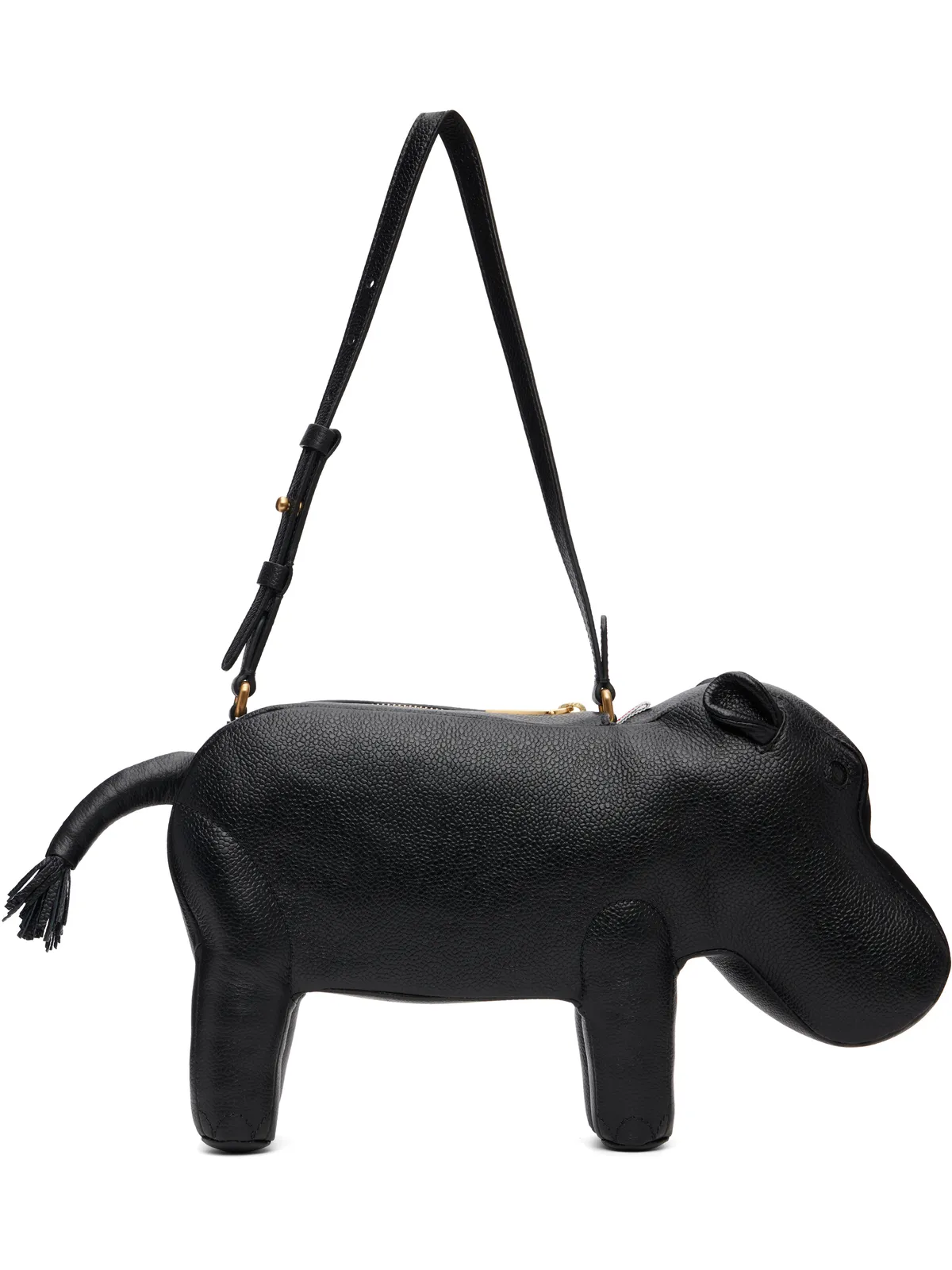 Thom Browne Hippo ペブルグレイン バゲットバッグ - 画像1