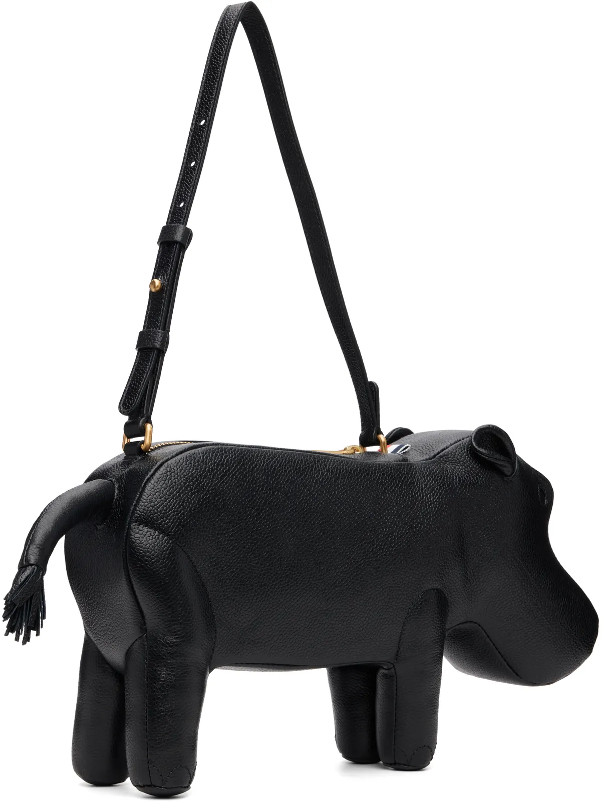Thom Browne Hippo ペブルグレイン バゲットバッグ - 画像2