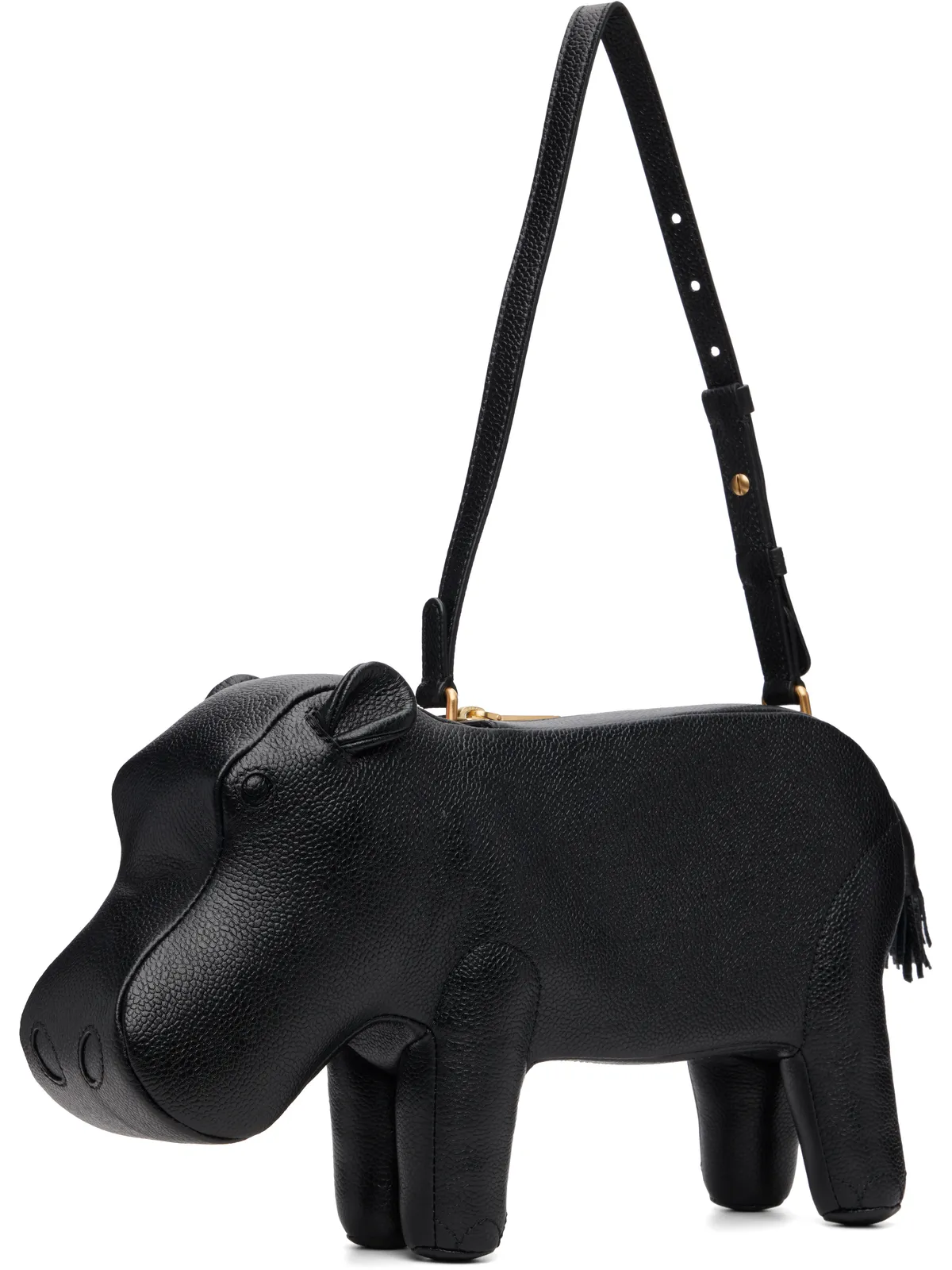 Thom Browne Hippo ペブルグレイン バゲットバッグ - 画像3