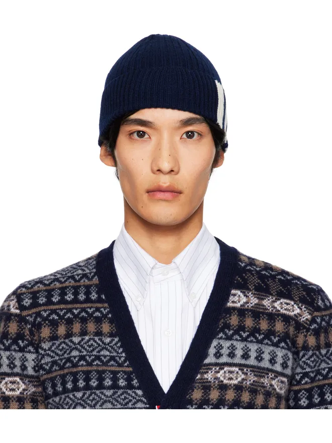 Thom Browne Thom Browne カシミヤ 4-Bar ロールアップ ビーニーの商品画像