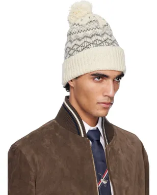 Thom Browne Fair Isle Jersey Float Jacquard ビーニー - サムネイル2