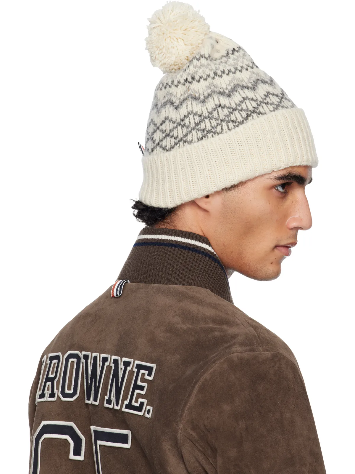 Thom Browne Fair Isle Jersey Float Jacquard ビーニー - 画像3
