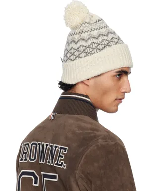 Thom Browne Fair Isle Jersey Float Jacquard ビーニー - サムネイル3