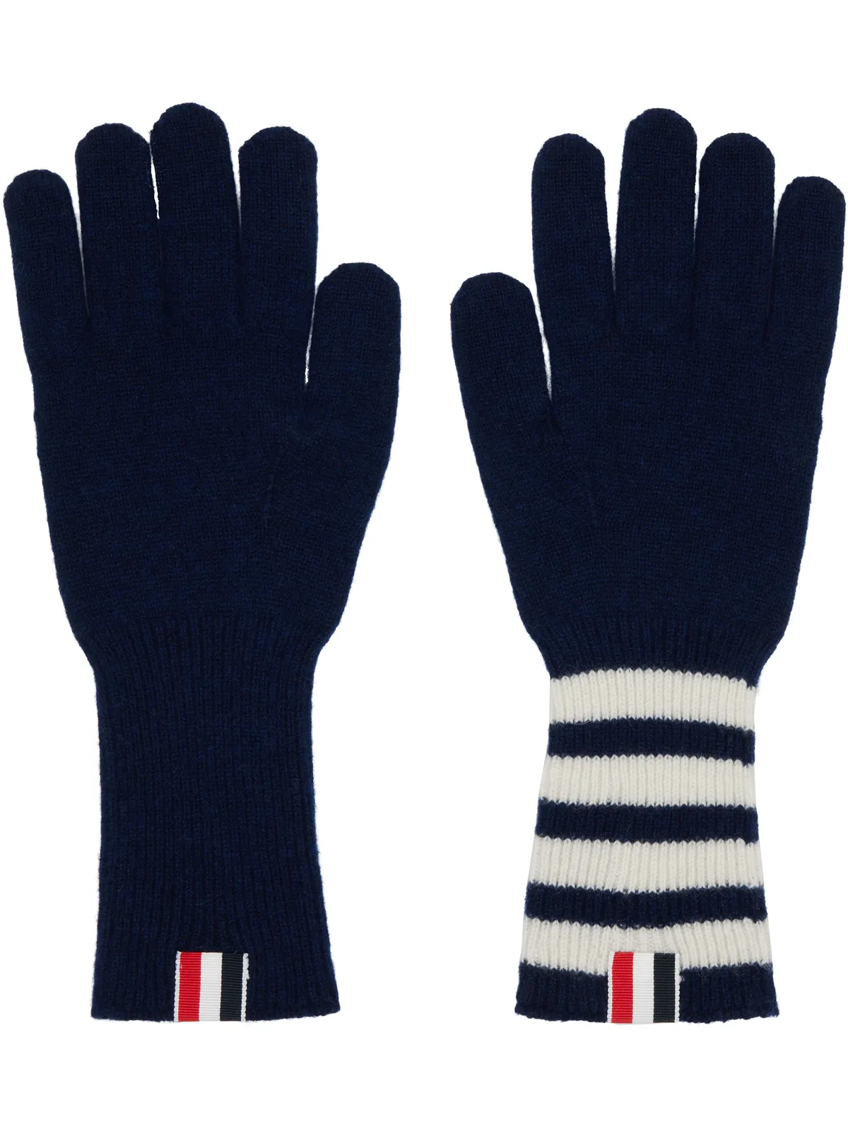 Thom Browne 4-Bar カシミヤリブ グローブ - 画像1