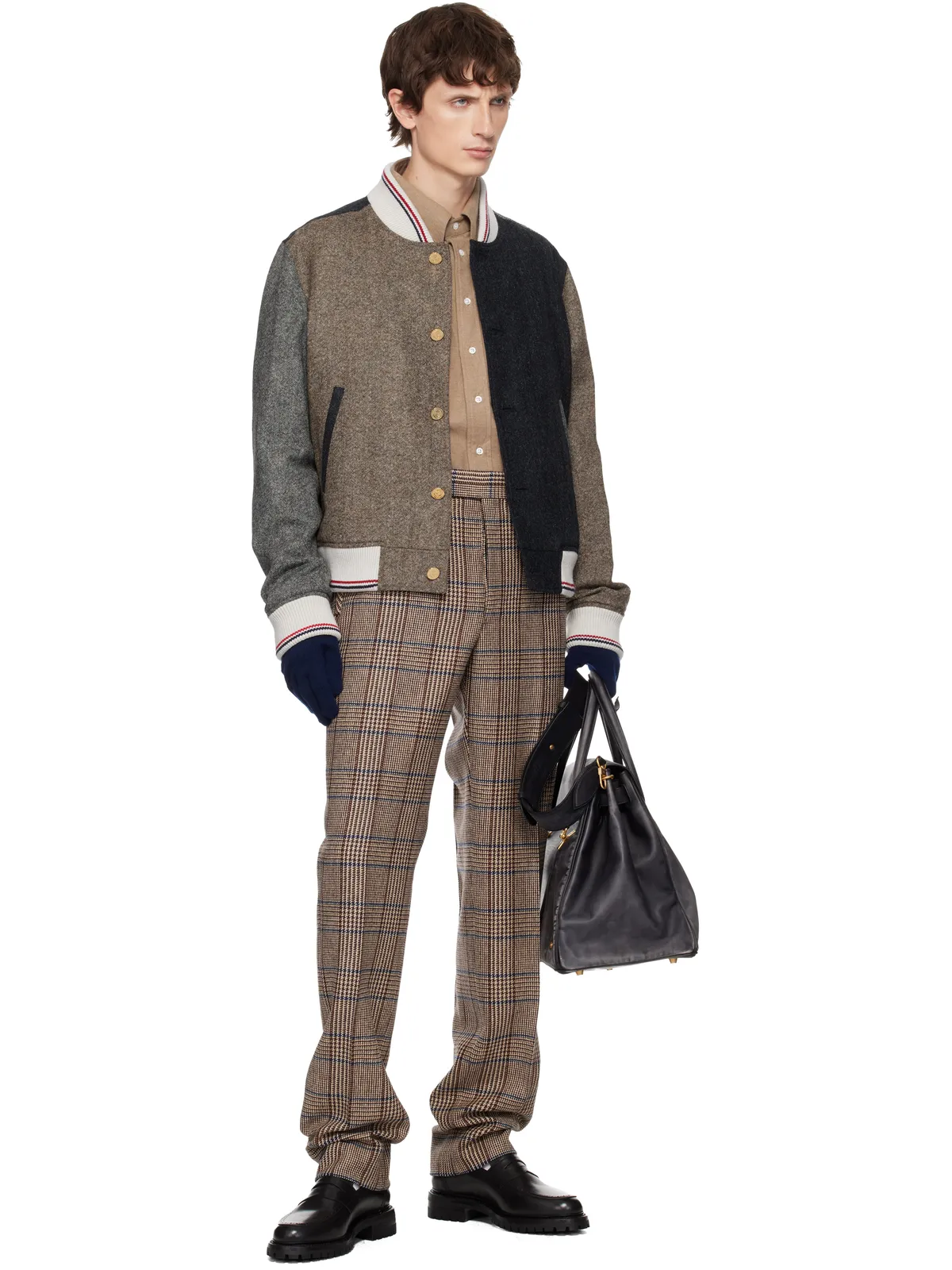 Thom Browne 4-Bar カシミヤリブ グローブ - 画像3