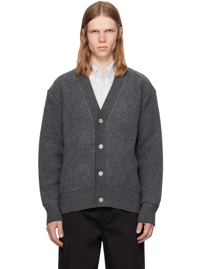 Thom Browne Thom Browne ウールフリース オーバーサイズ Vネックカーディガンの商品画像