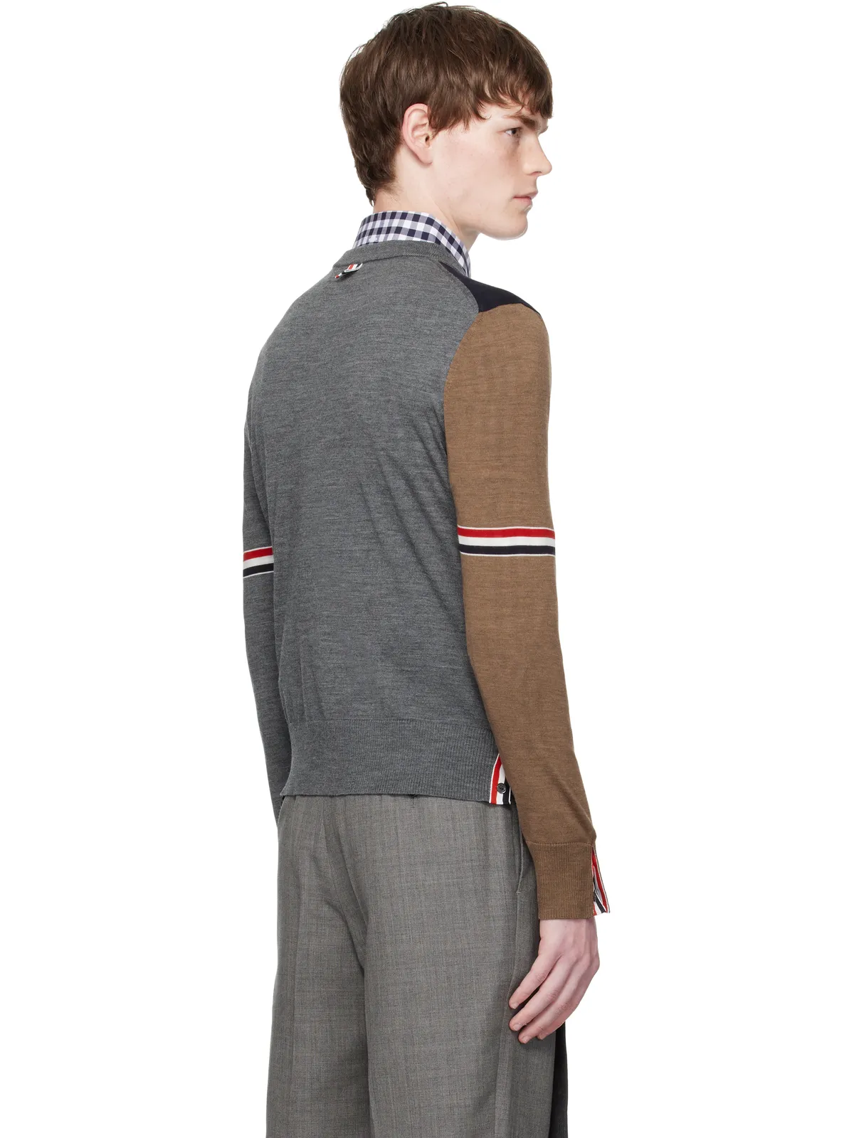 Thom Browne Fun Mix ジャージ リラックスフィット メリノ プルオーバー - 画像3