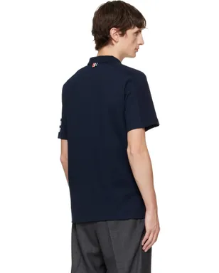 Thom Browne Milano Cotton 4-Bar ポロシャツ - サムネイル3