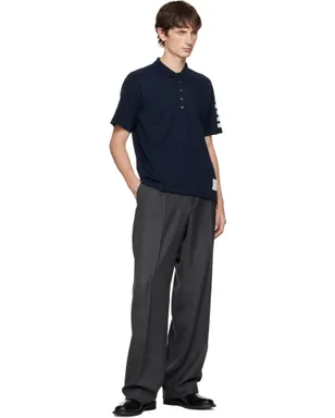 Thom Browne Milano Cotton 4-Bar ポロシャツ - サムネイル4