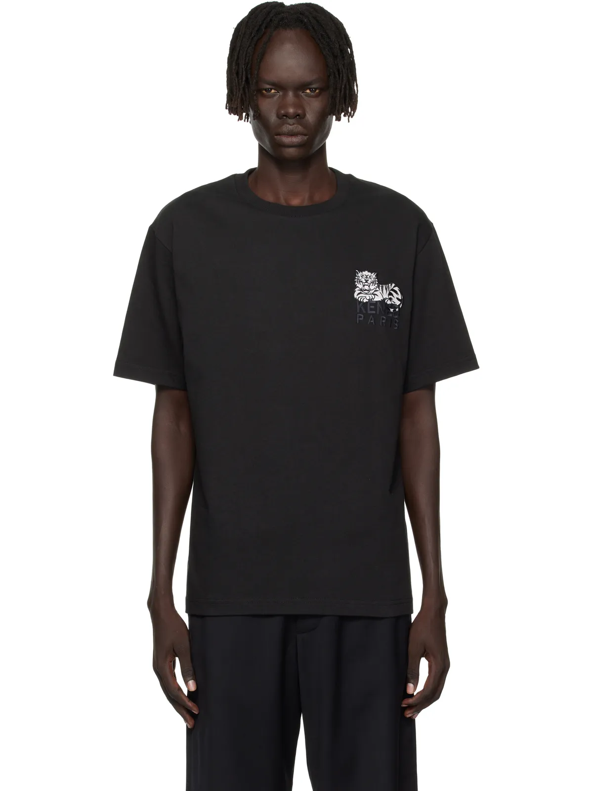 Kenzo Kenzo Paris 'KENZO Happy Tiger' Embroidered Tシャツ - 画像1