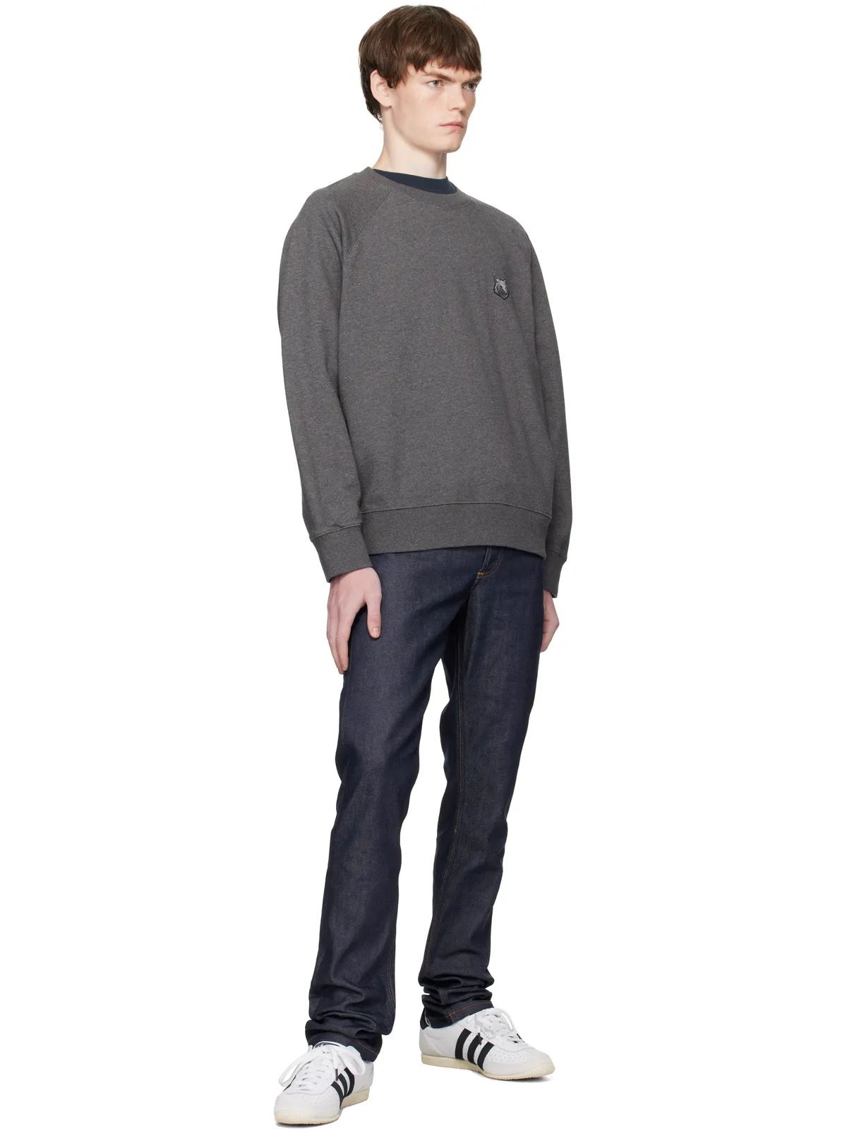 Maison Kitsuné ボールド フォックスヘッド パッチ オーバーサイズ スウェットシャツ - 画像4