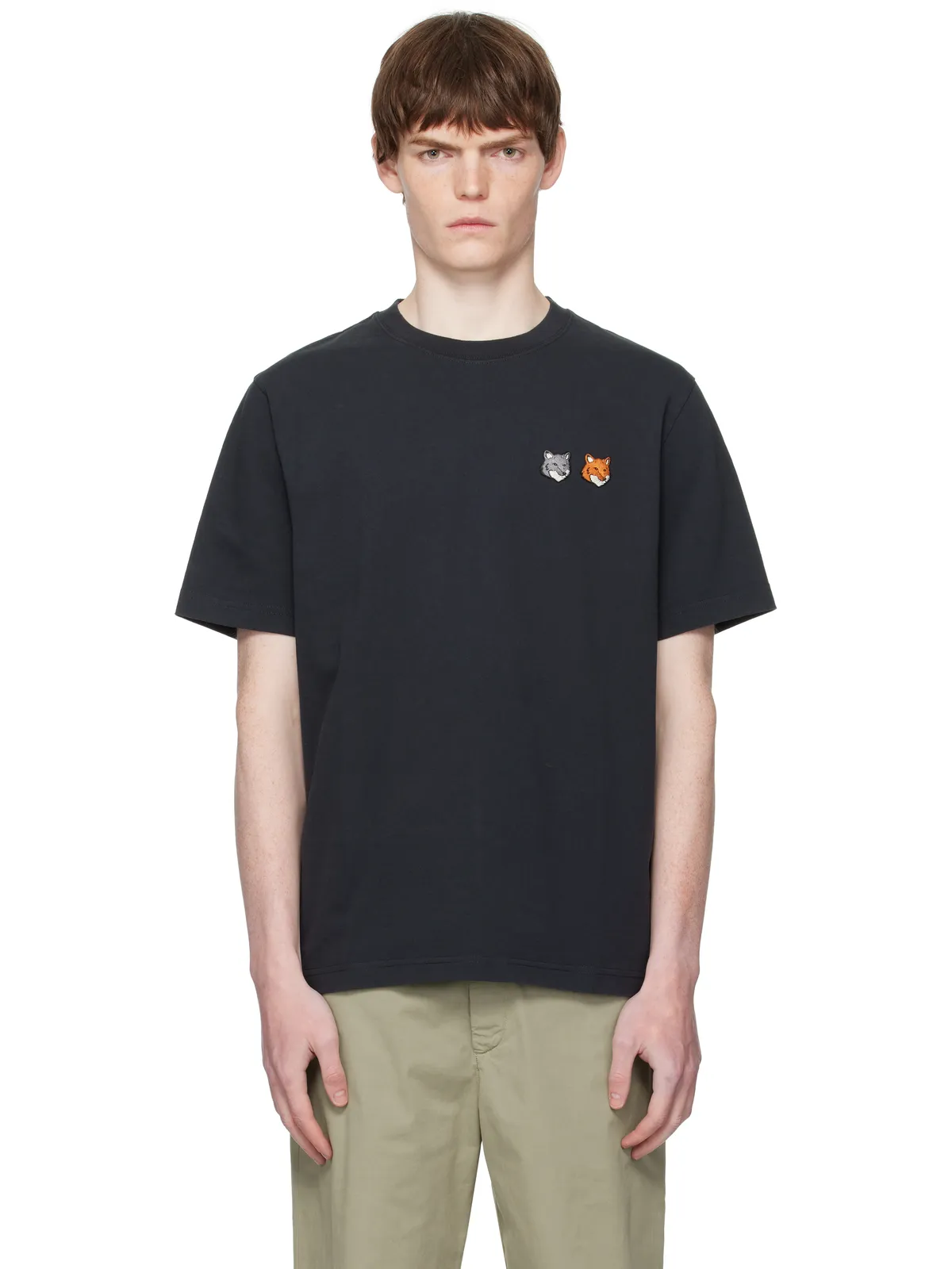 Maison Kitsuné ダブル ボールド フォックスヘッド コンフォート Tシャツ - 画像1