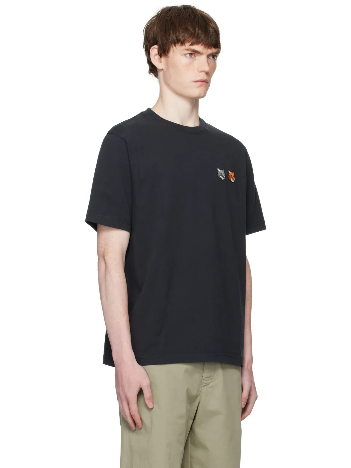 Maison Kitsuné ダブル ボールド フォックスヘッド コンフォート Tシャツ - 画像2
