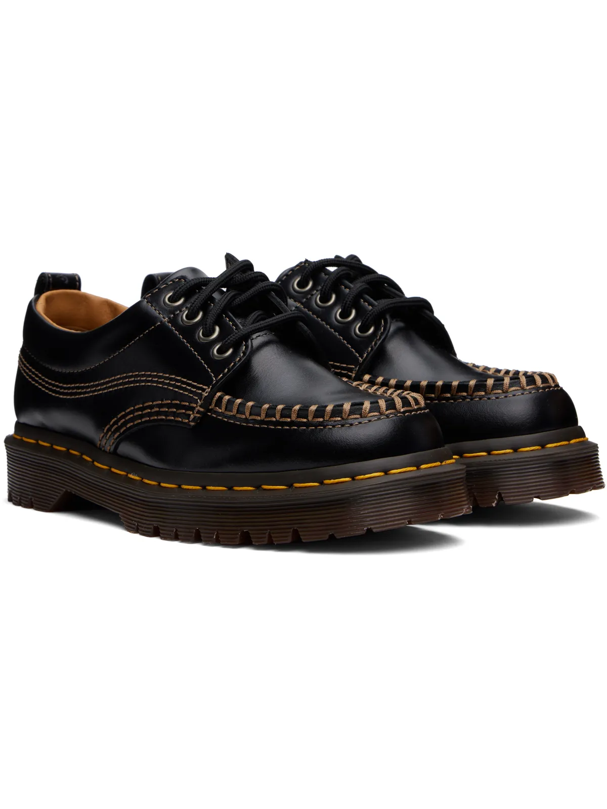 Dr. Martens Lowell レザー モックトゥ ダービー - 画像4