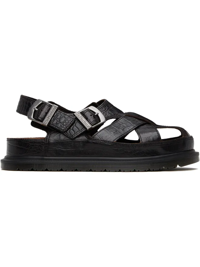 Dr. Martens Dr. Martens Crocodile Analine Leather フィッシャーマン サンダルの商品画像