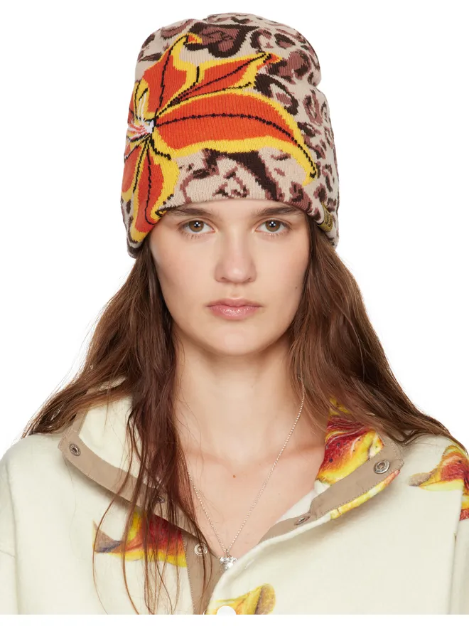 Juliet Johnstone Juliet Johnstone Tiger Lily リバーシブル レオパード ビーニーの商品画像