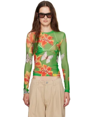 Juliet Johnstone メッシュ 長袖Tシャツ - サムネイル1