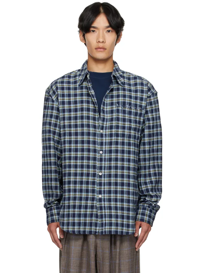 The Elder Statesman The Elder Statesman Dune Plaid Beach シャツの商品画像