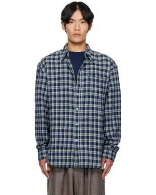 The Elder Statesman Dune Plaid Beach シャツ - サムネイル1