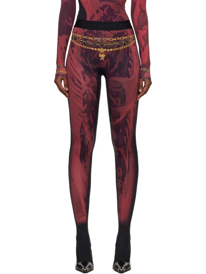 Marine Serre Marine Serre Wet Nuisette Printed Jersey タイツの商品画像