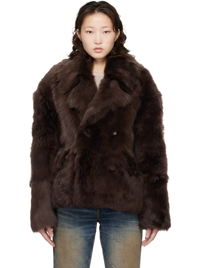 Marine Serre Marine Serre Hairy Caban シアリングコートの商品画像