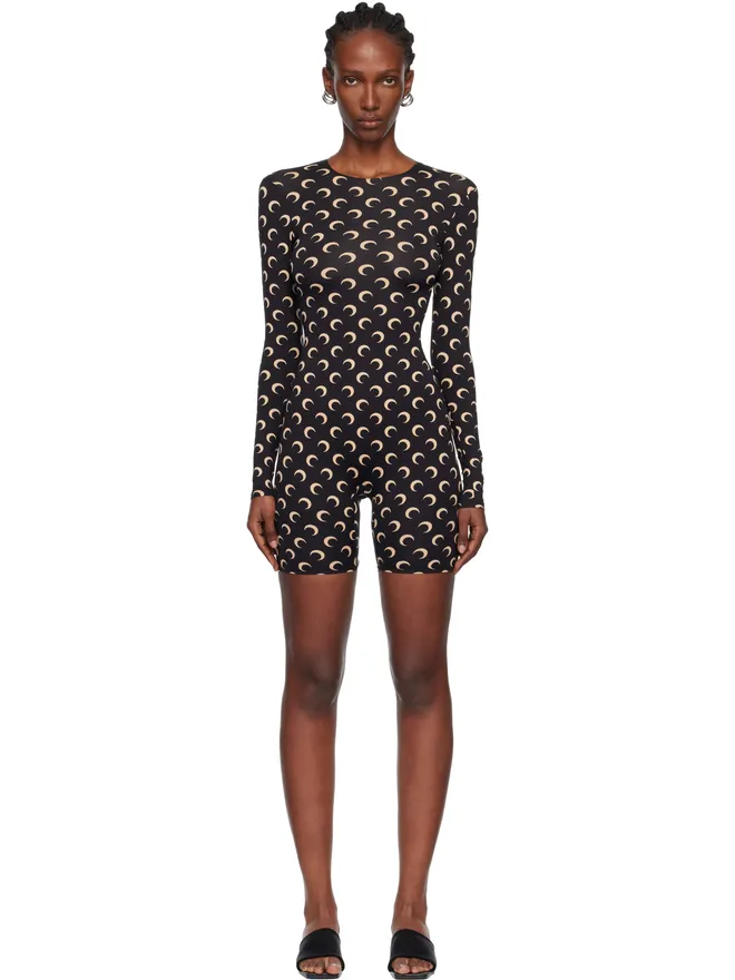 Marine Serre Marine Serre Recycled Moon Jersey ショート キャットスーツの商品画像