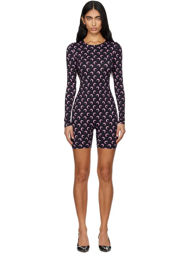 Marine Serre Marine Serre Moon プリント ジャージ ジャンプスーツの商品画像